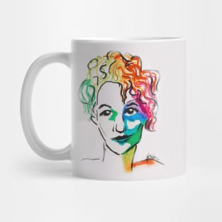 Watercolor woman Mug